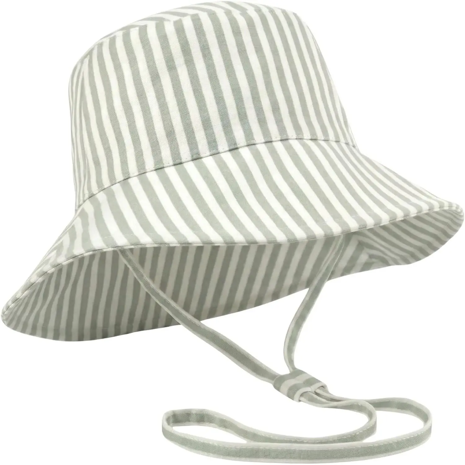 Baby Sun Hat 0-6 Months - Adjustable UPF 50+ Sun Protection Cute Kids Bucket Hat for Beach Days Toddler FitGift