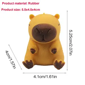 Cute Cartoon Capybara Squeeze Toy Stress Relief Funny Animal Squeeze Toy Capybara Shape Pinch Toys Relax Gifts