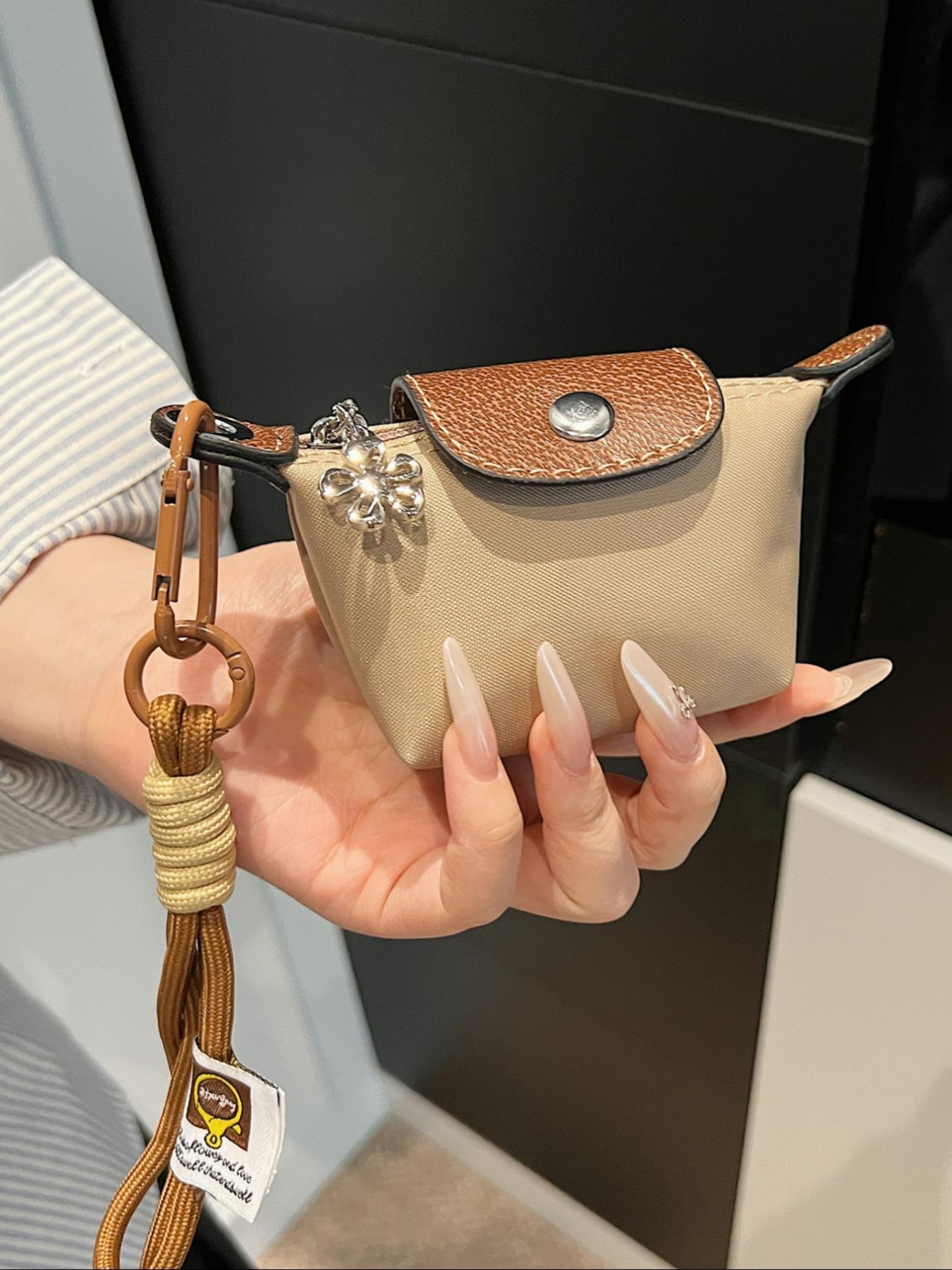 Women's Small Wallet with Detachable Nylon Wristband Coin Purse, Dual Pouch Wristlet, Zipper Closure, Decorative Bag, Christmas Gift for Young Girls, Gifts For Women