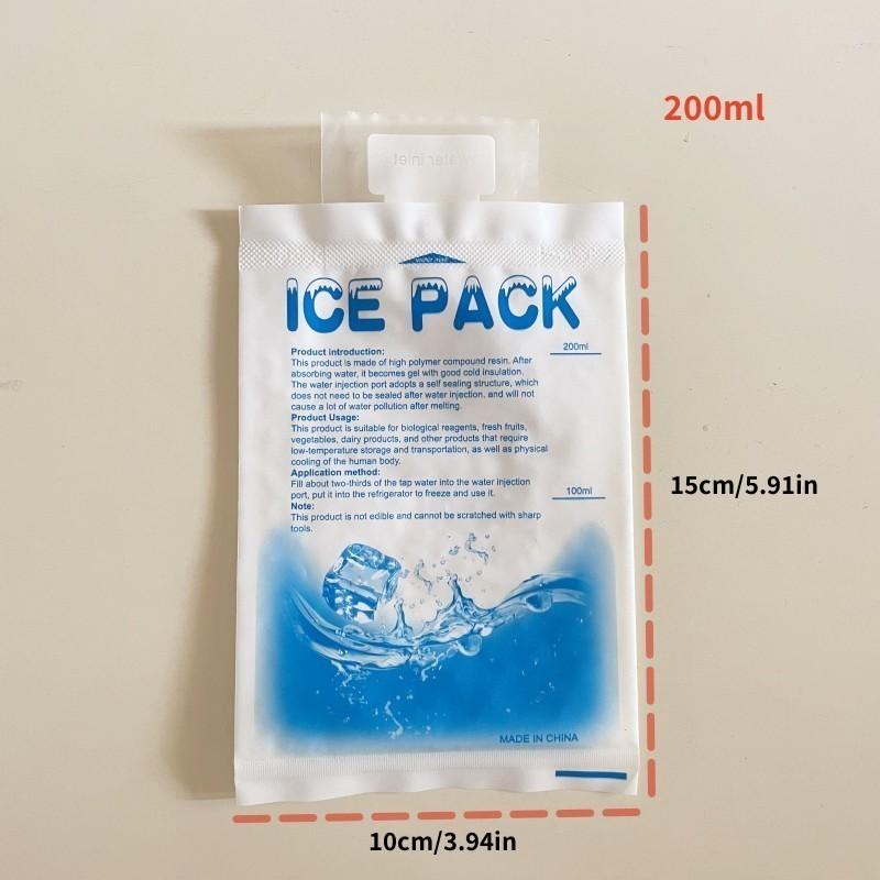 Reusable Ice Bags Set of 100, Leakproof Water Gel Packets, Keep Food Fresh Outdoor, Cooling Drinks, Pe Material