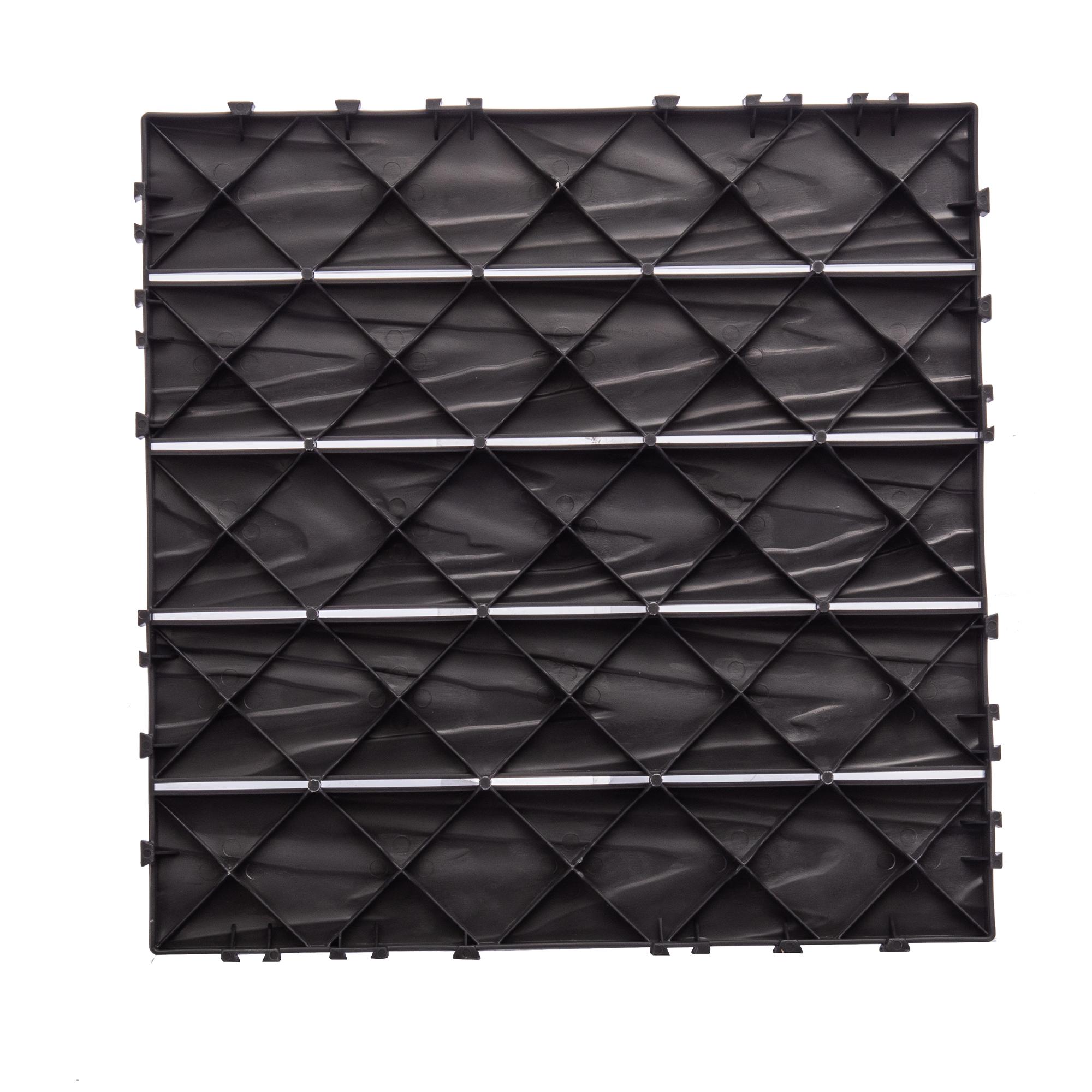 76-Pack 11.42"x11.42" Plastic Interlocking Deck Tiles - 68.80 Sq.Ft Outdoor Plastic Flooring Super Durable & Waterproof All-Weather Indoor/Outdoor Use
