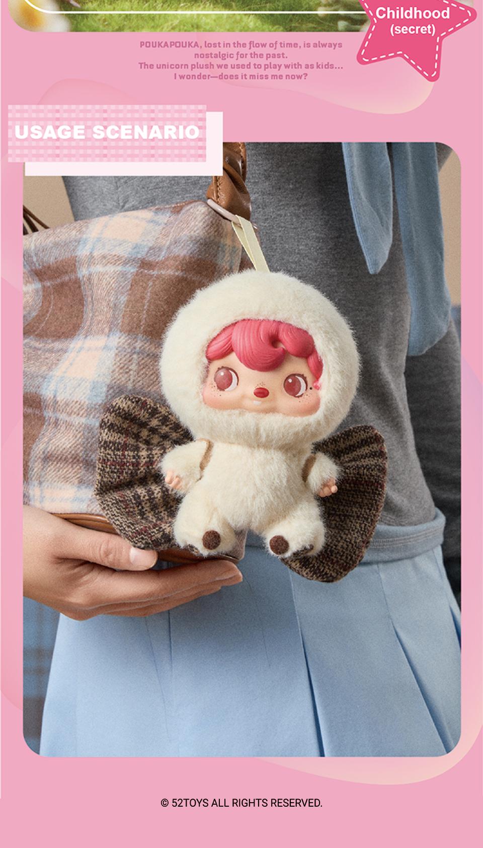 52TOYS POUKAPOUKA Mood Bubbles Vinyl Plush Blind Box Series Series Collectible Toy Kawaii Creative Gift Room Decor Desktop Decoration Gift for Birthday Party