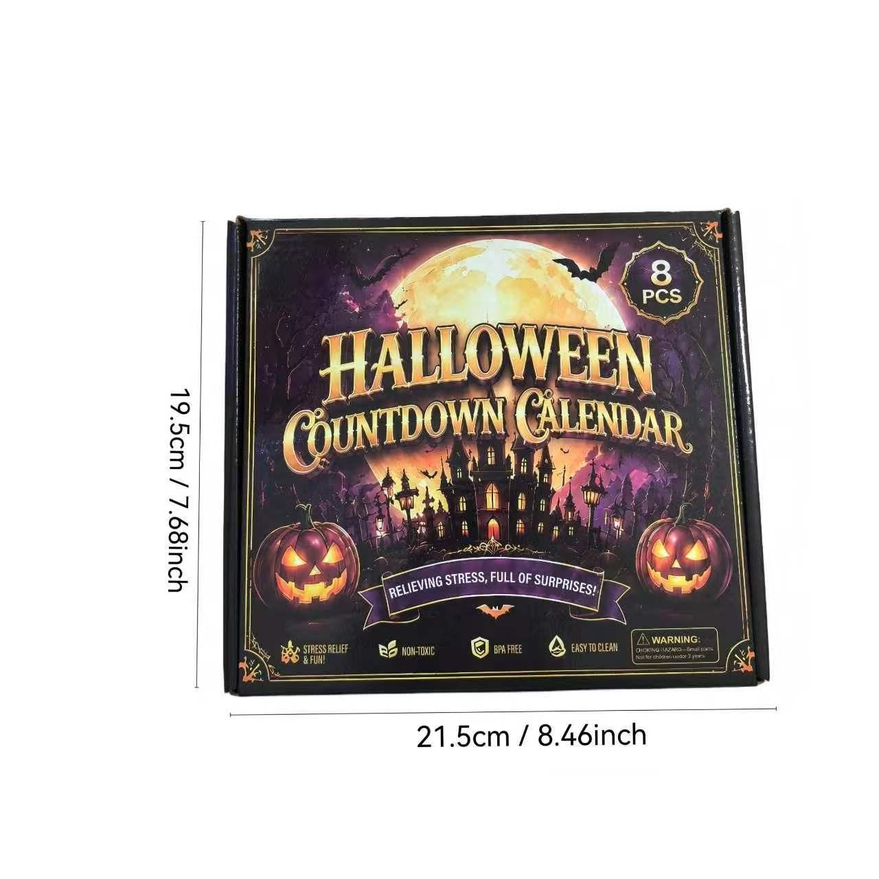 Halloween Countdown Calendar, Stress Relief Blind Box, Fun Counting Game, Perfect Decompression Gift for Kids & Adults, Festive Activity, Stress Relief Fidget