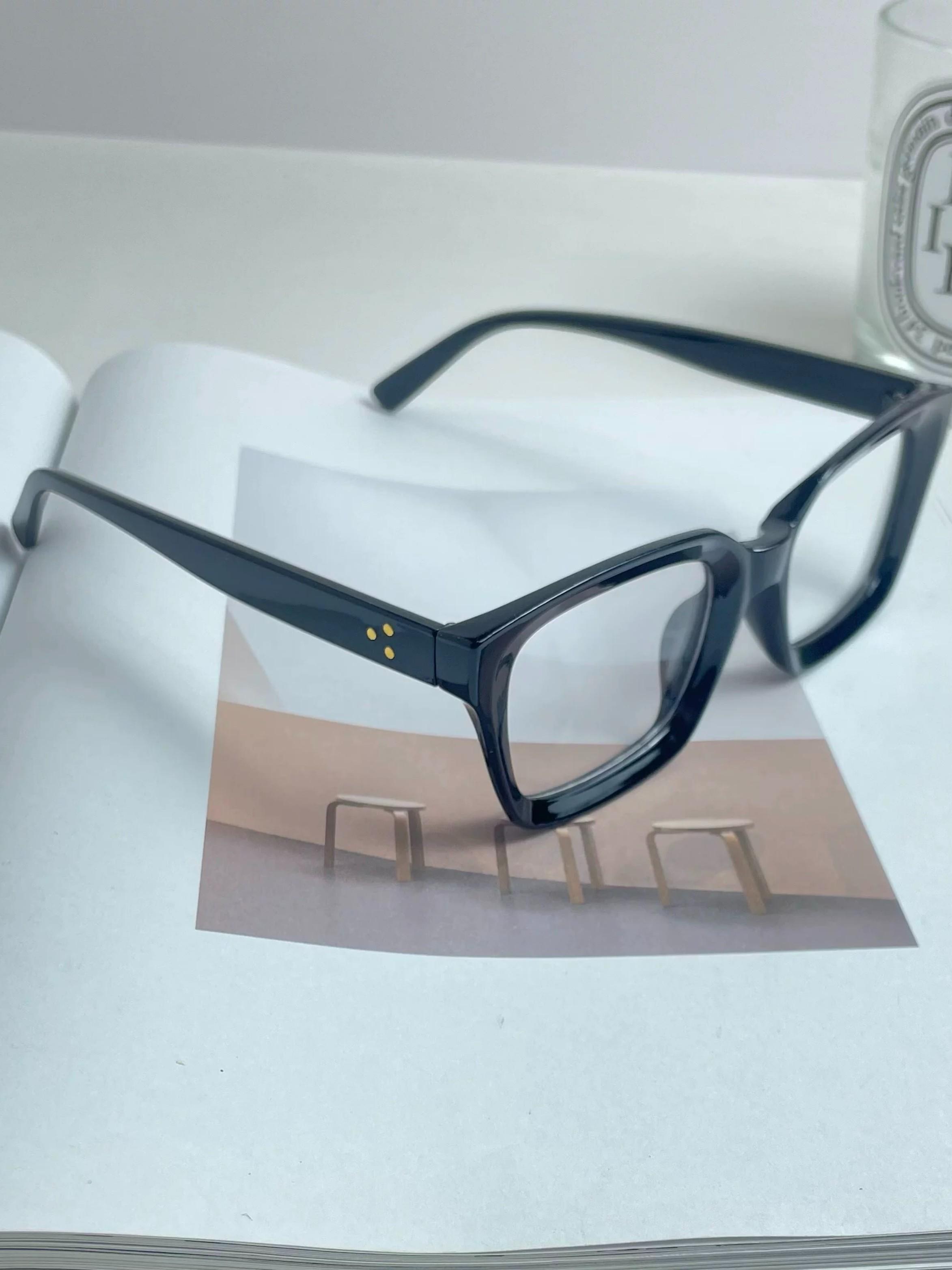 Unisex Square Frame Glasses, Trendy Retro Style, Multi-Color Decorative Eyewear, Perfect for Photoshoots & Street Fashion