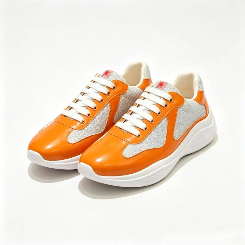 Mens Two-Tone Glossy Patent Mesh Platform Sneakers Lightweight Cushioned Walking Trainers Breathable Non Slip Fashion Casual Daily Streetwear Shoes For All Seasons