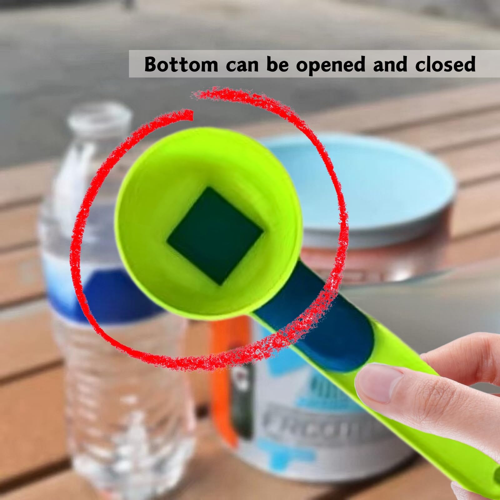 Measuring Spoon Funnel Set, 2 Counts/set Spill Proof Portable Measuring Spoon Funnel, Kitchen Measuring Tool for Protein Powder, Coffee, Milk Powder