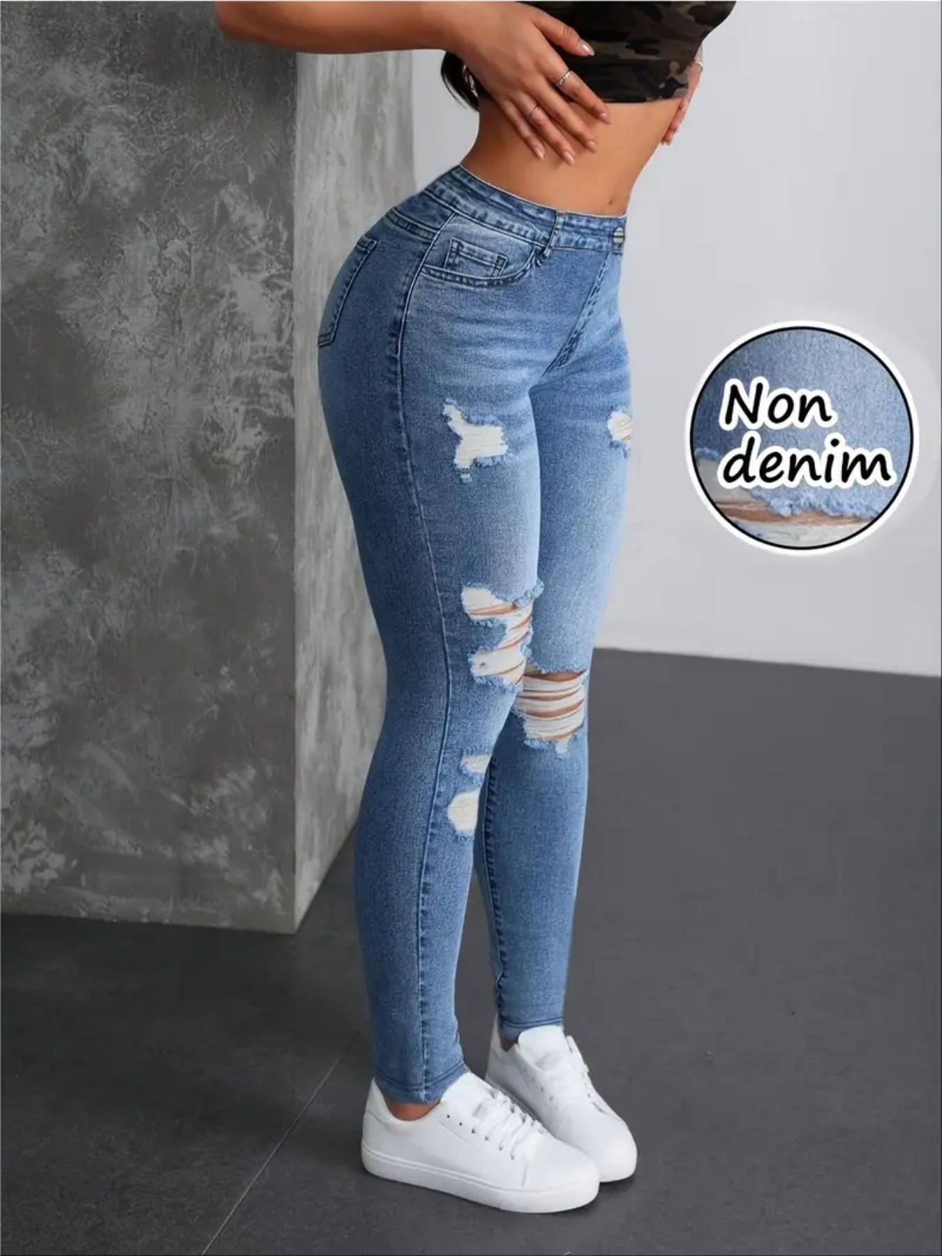 Women's Printed Leggings Non-Denim Fabric, Summer Fashion Tight-Fitting Pants, Sports & Casual Wear, Bottom