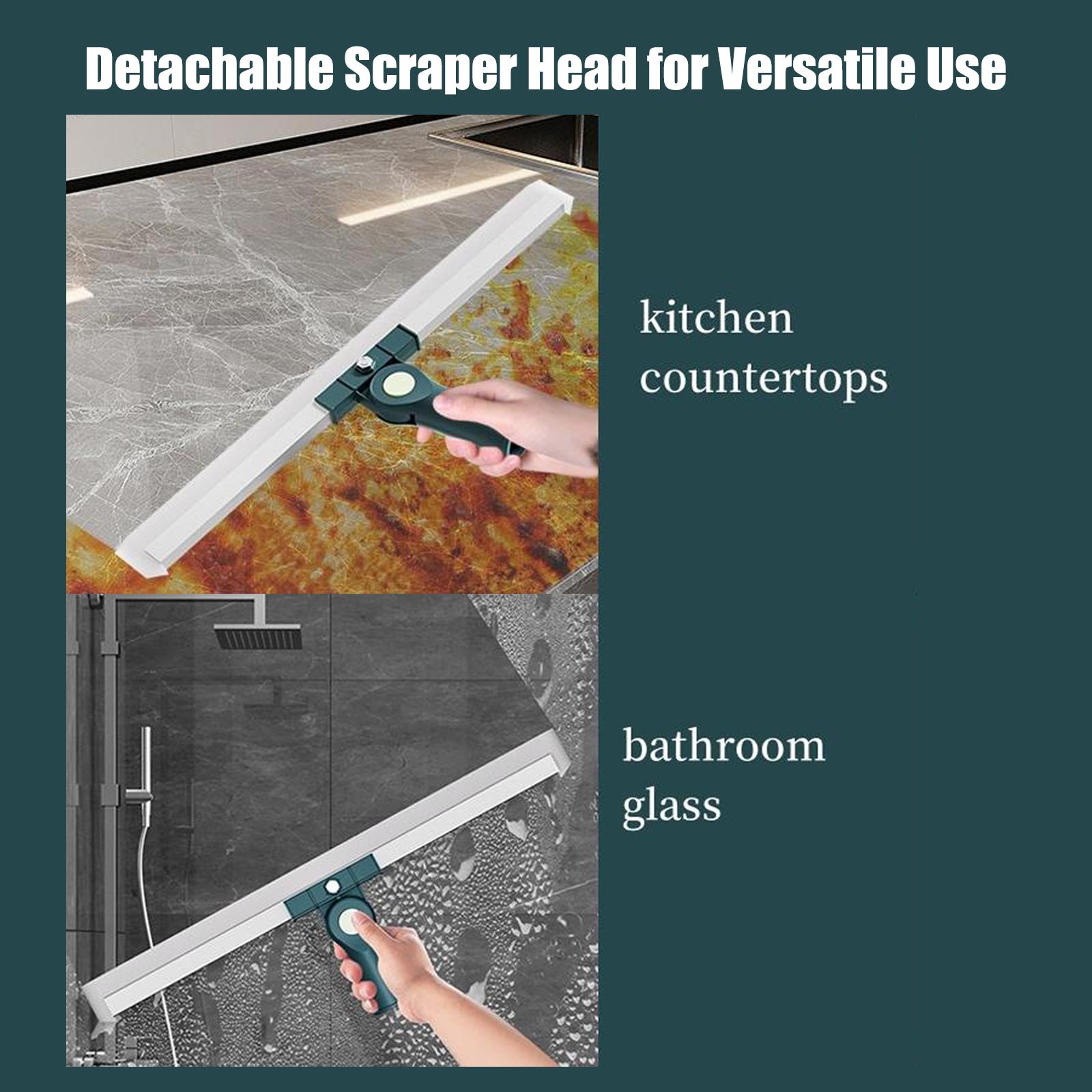 Magic Silicone Broom,Multifunctional Silicone Floor Squeegee,50cm Scraper Head,Retractable 68 to 100cm Adjustment Rod,Squeegee for Pet Hair,Water,Dust,Tile & Wood Floors.