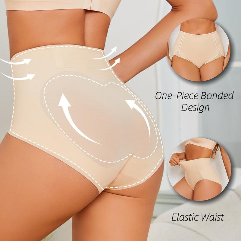 FINETOO Unite Store Seamless Underwear For Women High Waist Full Coverage lingeries  Minimalist Skin Fit Stretch Everyday Briefs S-3XL Womenswear