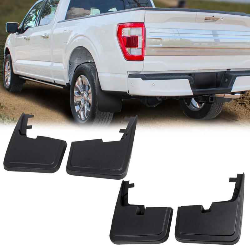 CROSSDESIGN Fit For 2015-2018 Ford F-150 Front&Rear Molded Splash Guards Mud Flaps Mudguard