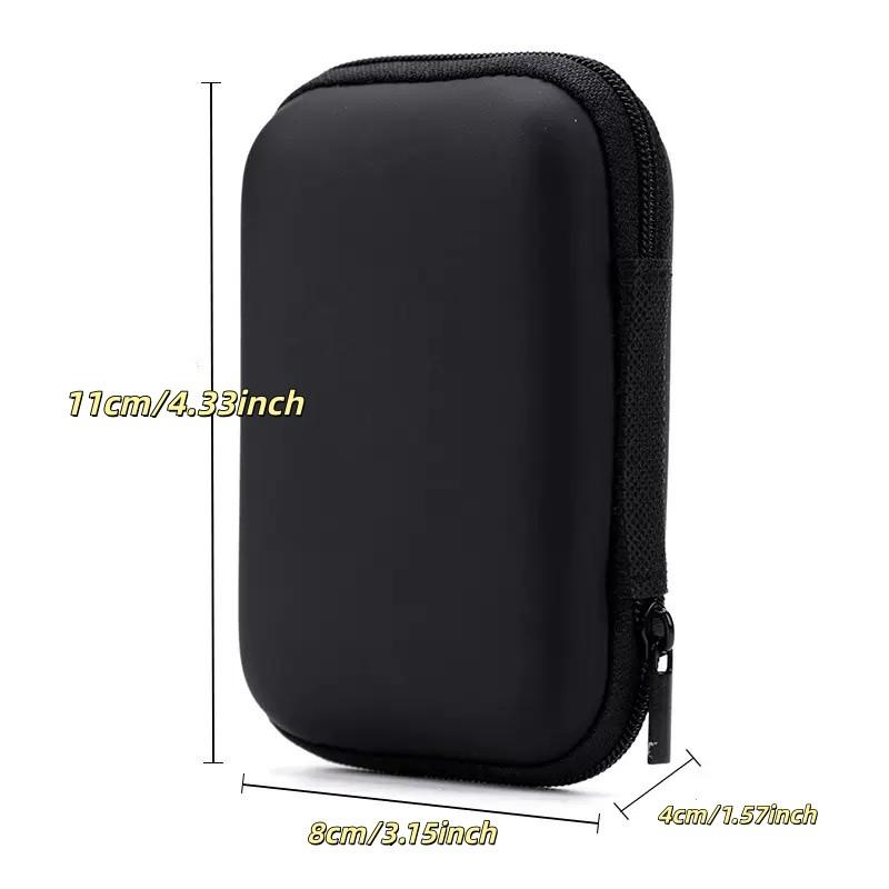 Bluetooth-compatible Wired Earphone Box, Universal Earphone Case, Shockproof Wallet, Includes Charger and Data Cable, Ready Stock