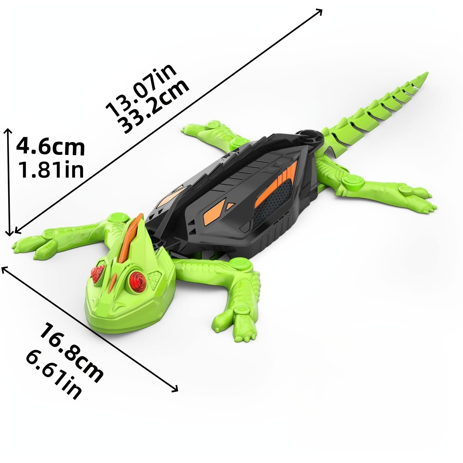 Festival Gift RC Climbing Robot Toy, Rechargeable Lizard Cockroach Toy, Wall Climber, Dual Mode Floor and Wall Driving, Durable Structure