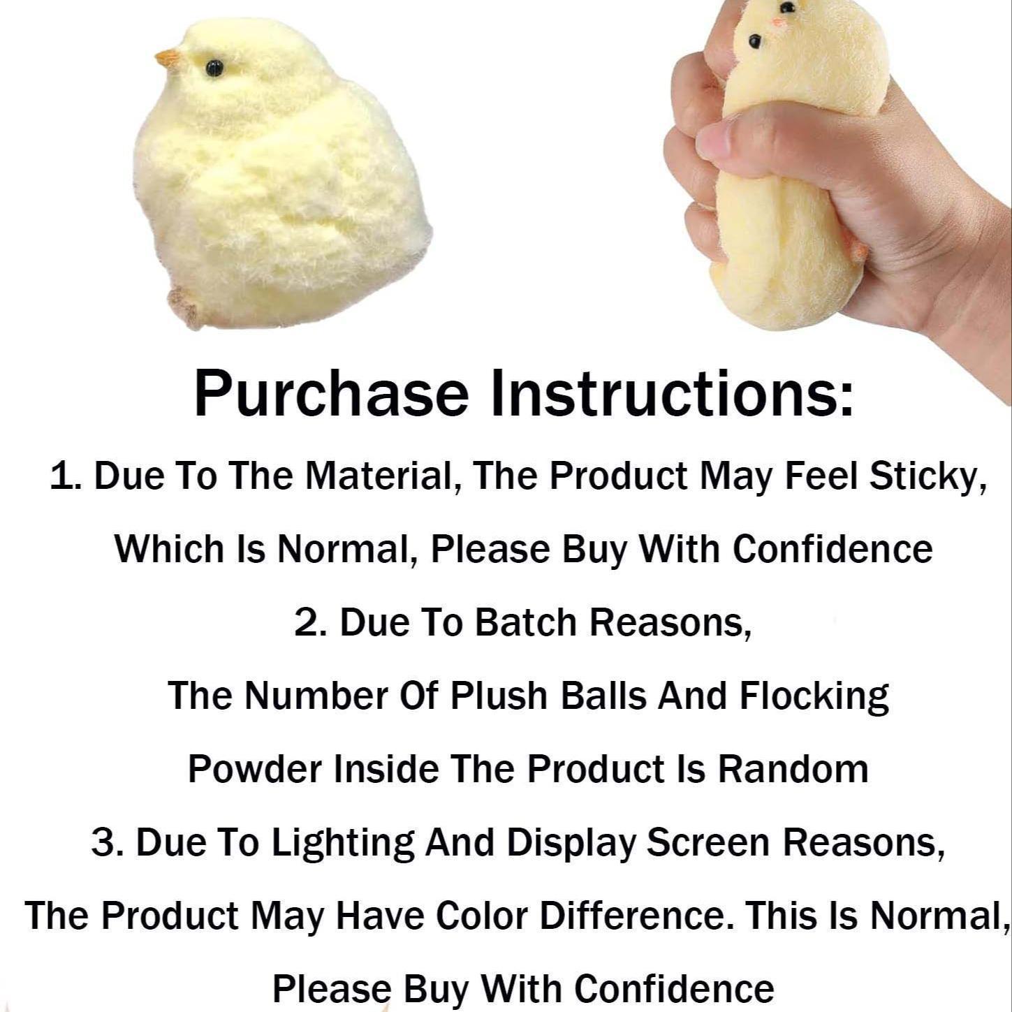 2 Taba Squishy Chicken Toys, Handmade Stress Relief Decompression Squeeze Squeezable Toys for Adults, Fun Christmas and Birthday Gift for Kids, Fidget Relief