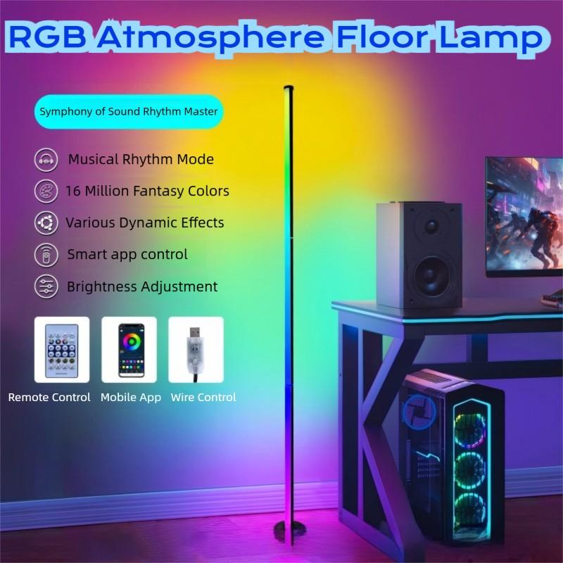 Smart RGB Gaming Ambient Light, Remote Control & USB Interface, APP Controlled, Tabletop Rhythm LED Lamp, Living Room Music Colorful Floor Lamp