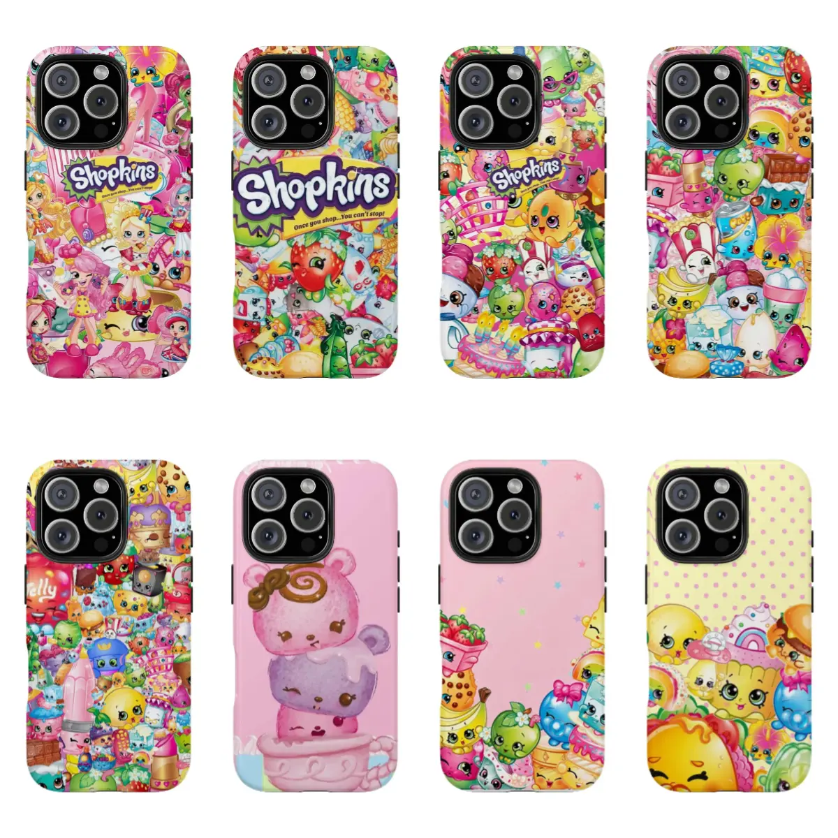 Shopkins Cartoon Print Smartphone phone Cases For iPhone17 Pro max and Air,16 15 14 13 12 Pro,14 15 16 Plus, The perfect gift for holidays, birthdays and parties.