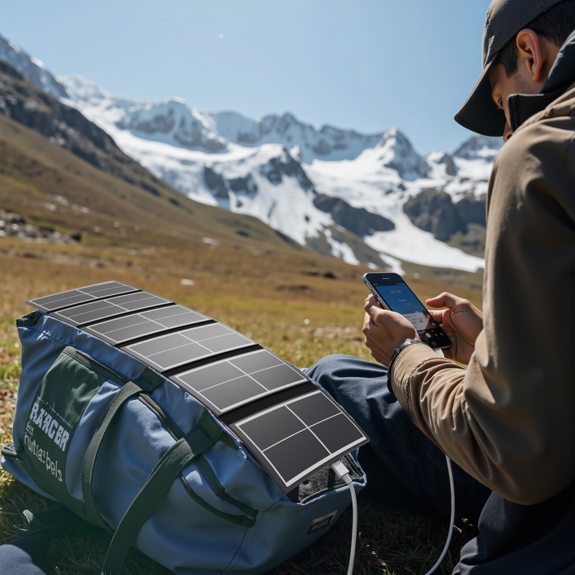 CRUXD Pocket Solar Panel 20W/10W with USB 3.0, 5V/4.8A, Foldable Fast ...