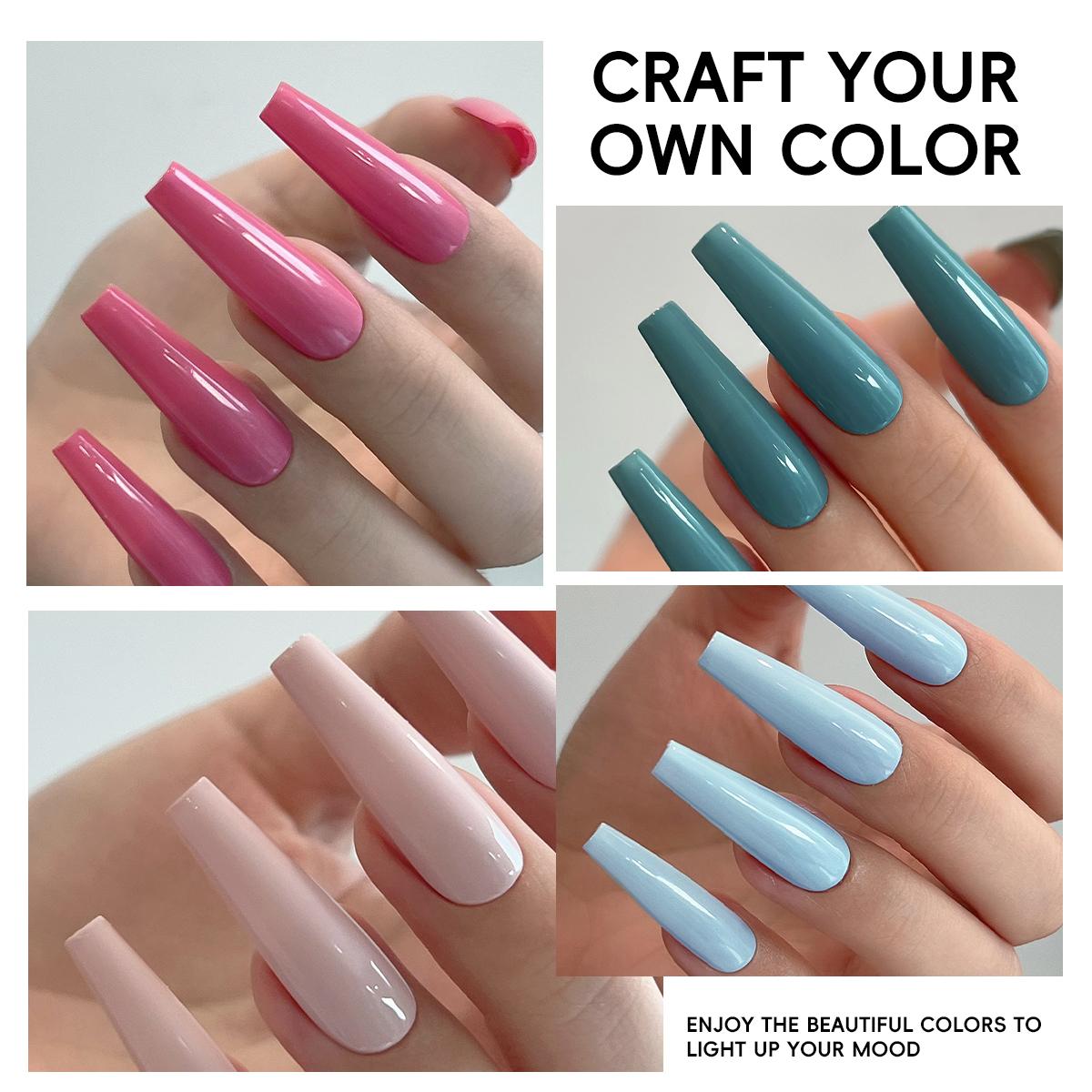 6PCS*15ML 6 Color Set Series New Nail Art Macaron Color Avocado Green and Other Nail Gel 6 Color Set High Saturation Nail Polish Glossy and Bright Fashion Led Gel Firm Salon Quality Nail Art DIY Female Holiday Gift