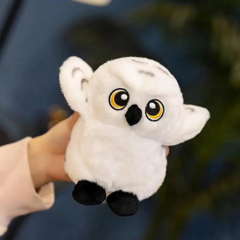 13cm Cartoon Simulation Owl Plush Toys Sofa Car Plush Decoration Cute Owl Miniatures Cartoon Mini Owl Ornaments Outdoor