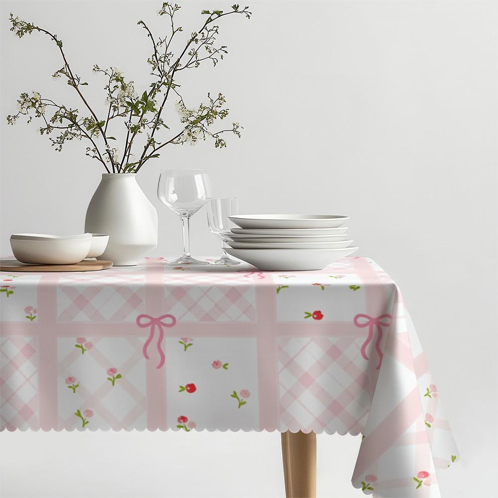 Rectangular Marble Pattern Tablecloth, Polyester Material, Easy to Clean, Multiple Sizes Available, Ideal for Daily Use, Holidays, Anniversaries, Washable Table Cover