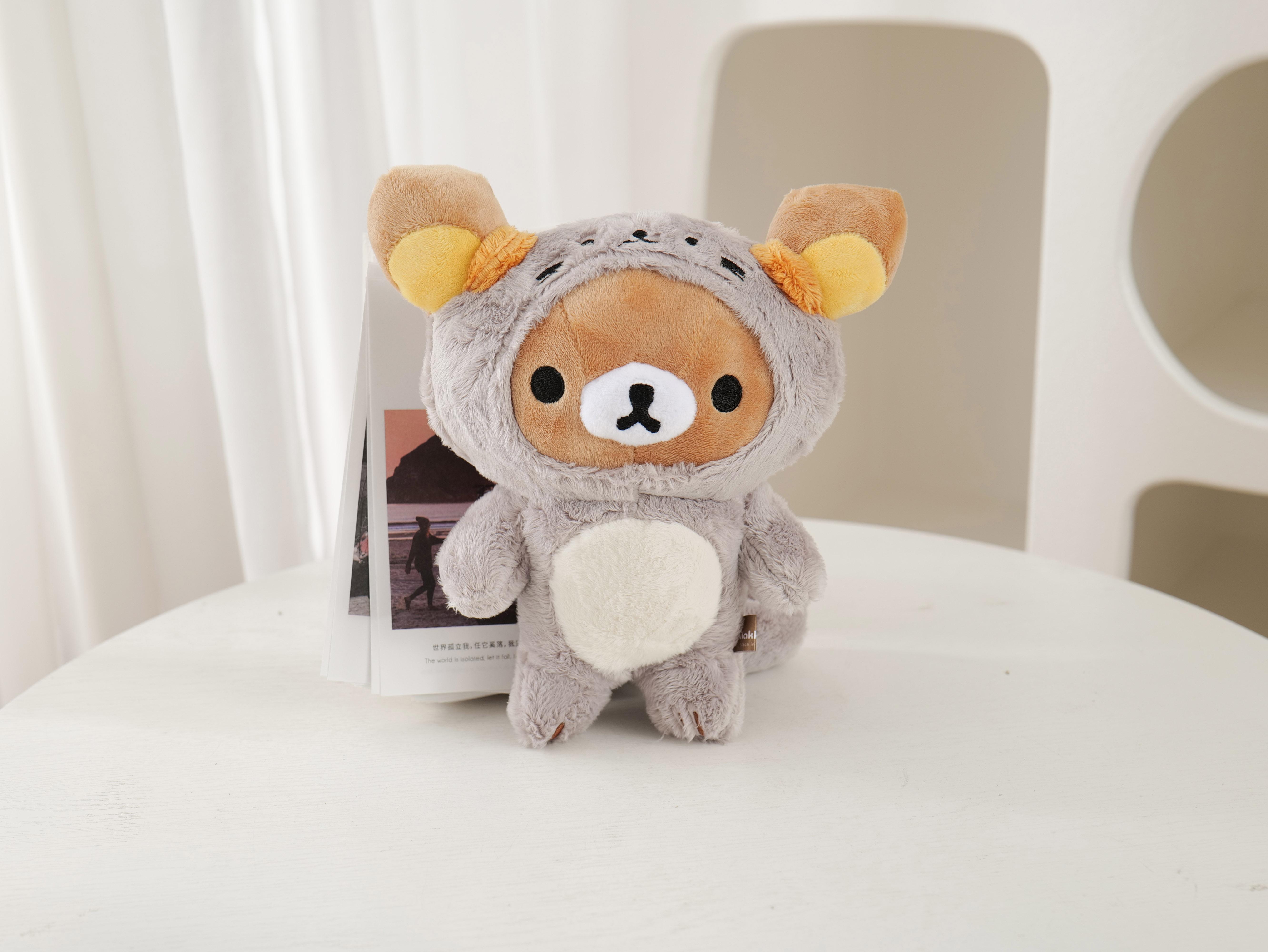 Anime Rilakkuma Cartoon Soft Plush Doll, Kawaii Unisex Room Decor, Classic Teddy Bear Toy, Christmas Gifts for Girls
