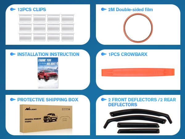 Nilight in-Channel Rain Guards for Hyundai Tucson 2021 2022 2023 2024 2025, Vent Window Visors, Original Window Deflectors-4PCS Car Cover Vehicle dealsforyoudays Auto Accessories