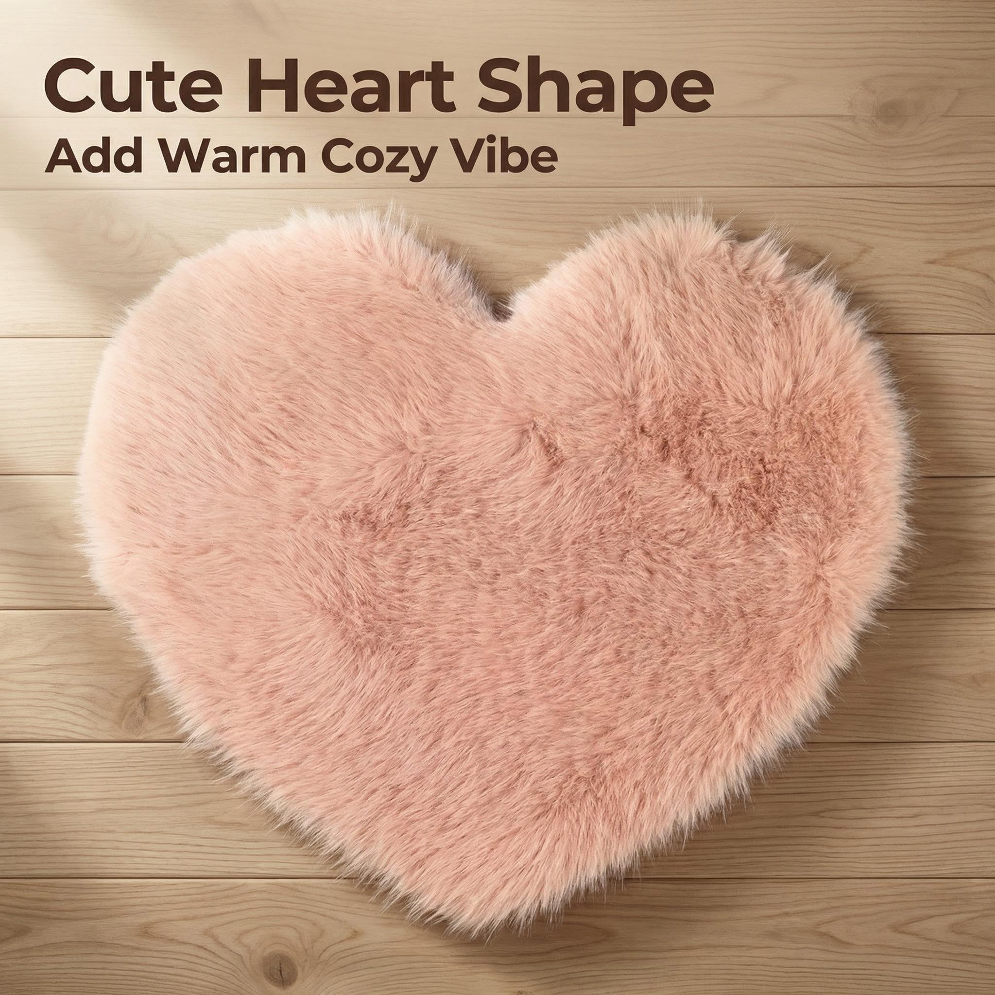 Heart-Shaped Plush Blanket, Cute Style Home Daily Photography Background, Suitable for Newborn Baby Photoshoots, Soft and Cozy