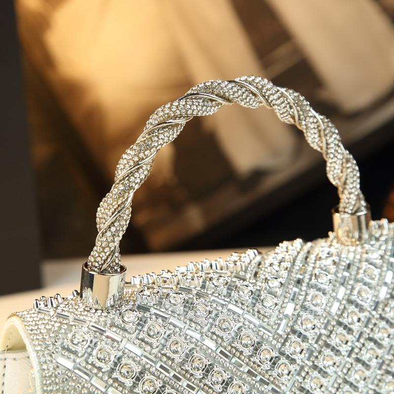 Luxury Rhinestone Handbag, Perfect for Evening Gowns, High-End Sparkling Crossbody Bag, Elegant Clutch for Special Occasions