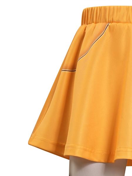 K-Pop Girl's Cool Short Sleeve Crop Top Skirt Set, Mira Role Play Costume, Halloween Girl's Cosplay, All Seasons Wear