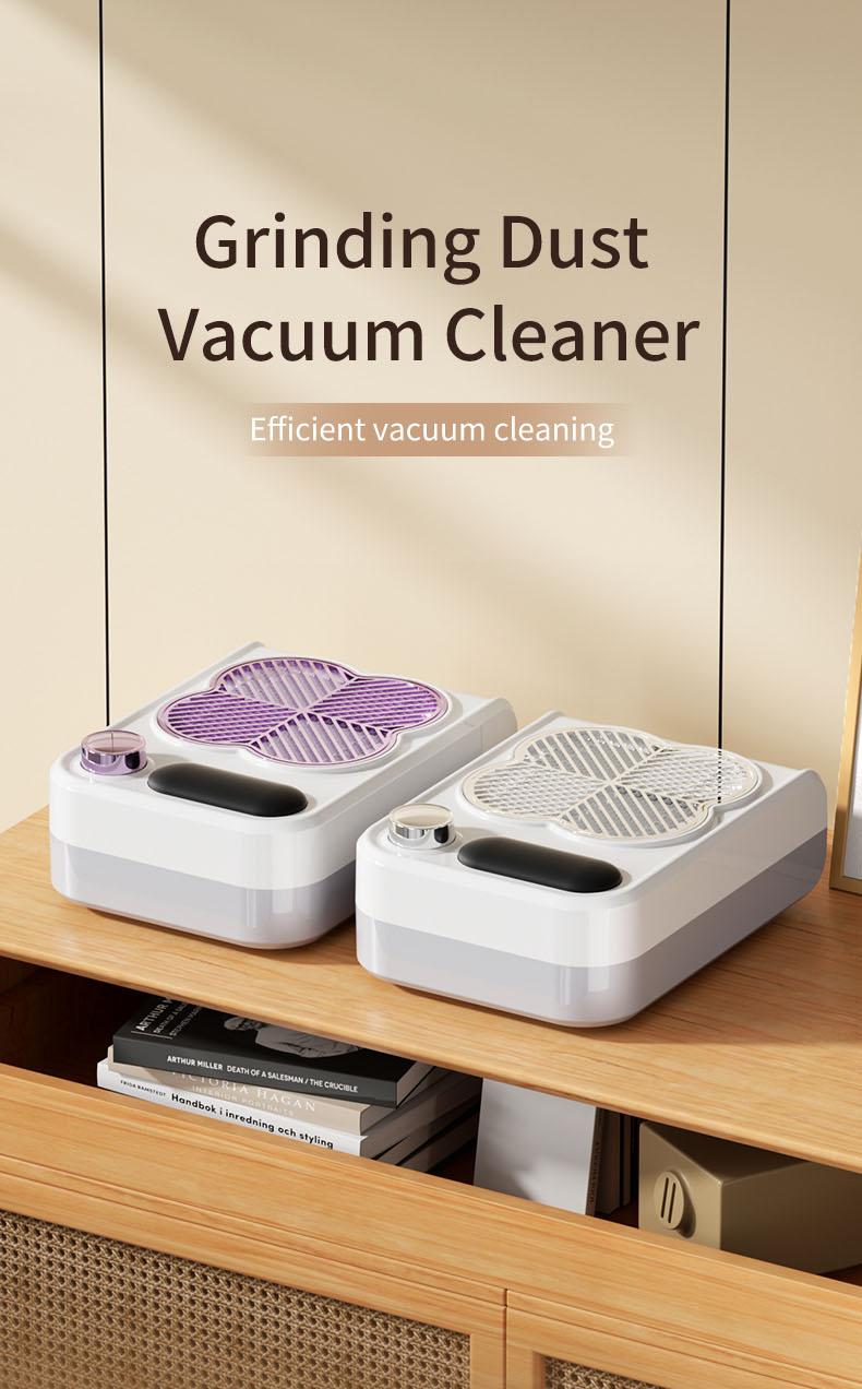 Marwell - Professional nail vacuum cleaner, electric nail dust collector with grinding drill bit, UV lamp, adjustable speed. Suitable for home use and professional nail salons.