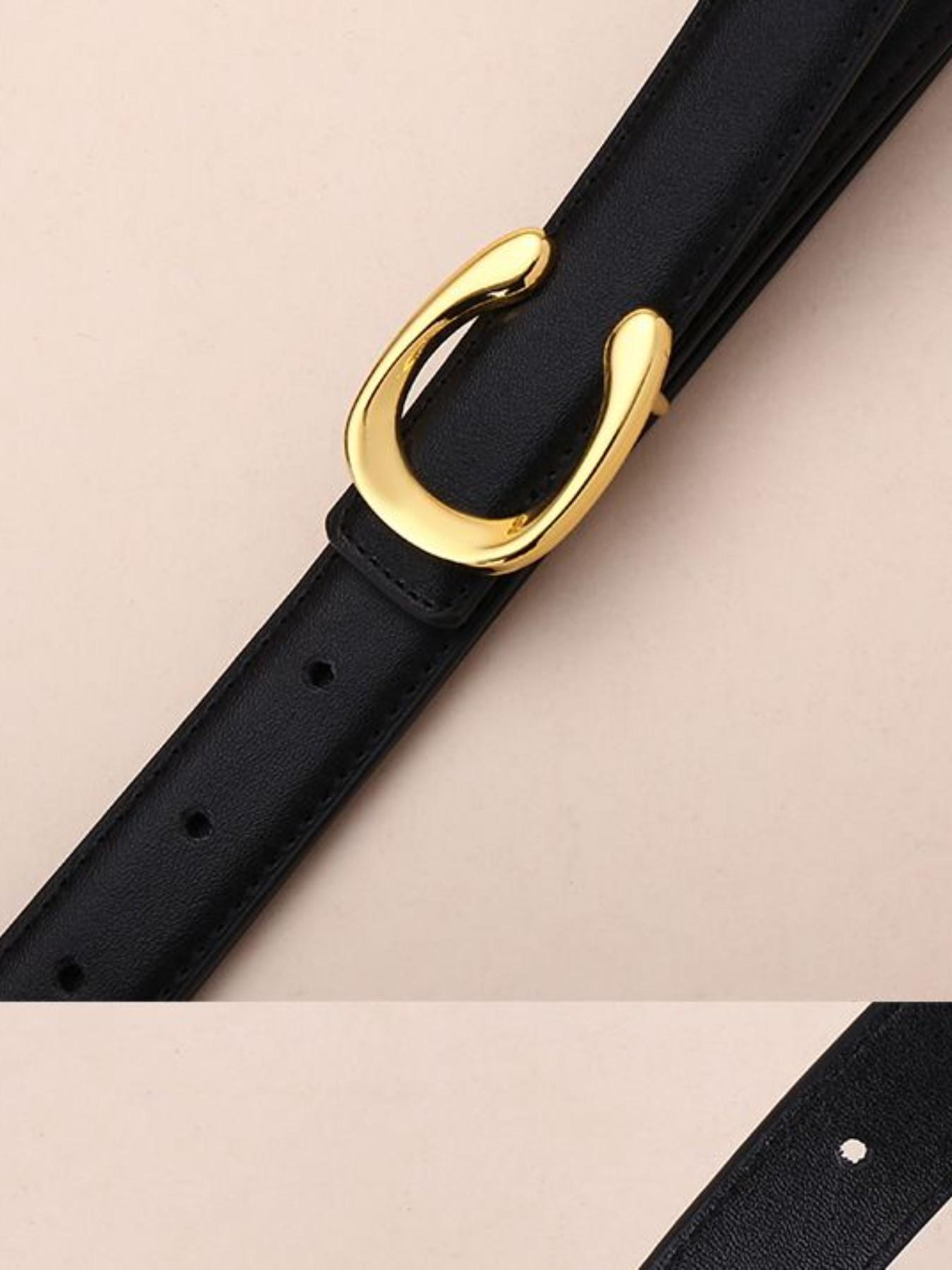 Women's Vintage Belt, High-End Casual Denim Jeans Belt, Versatile Simple Trendy Leather Belt for All Seasons