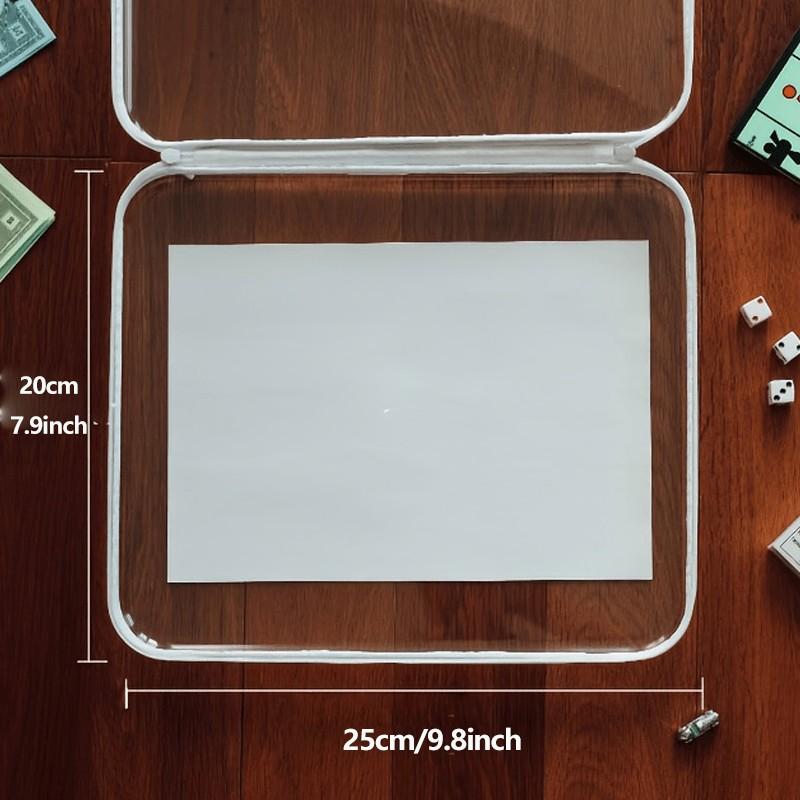 3-Pack Large Transparent Hard Shell Storage Boxes with Zipper Closure, Durable Plastic Game Organizer, Vintage Style for Home Office Craft Room