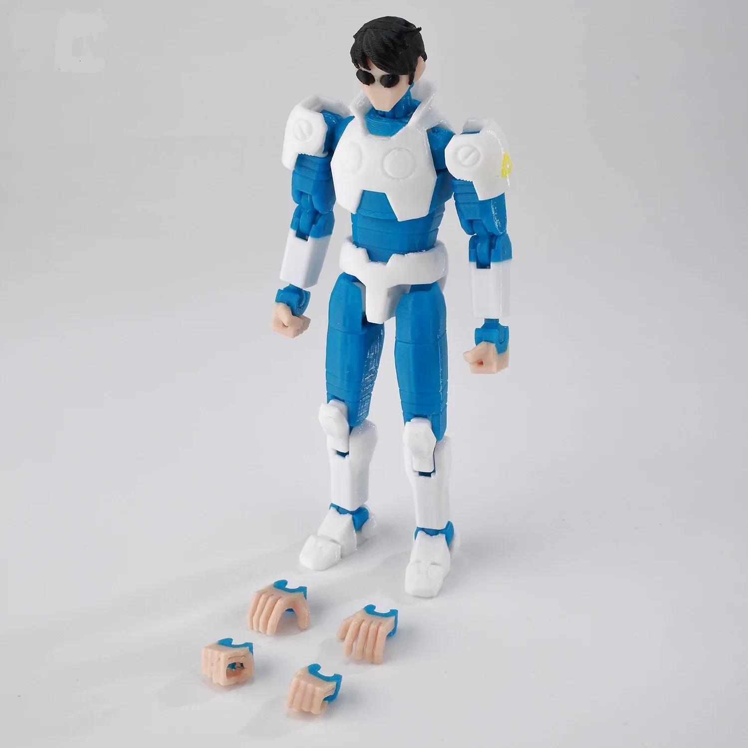 3D Printed Lucky13 Invincibles Tech Jacker Movable Soldier Multijoint Movable T13 Figurines Assembly Mecha Toy Holiday Gift