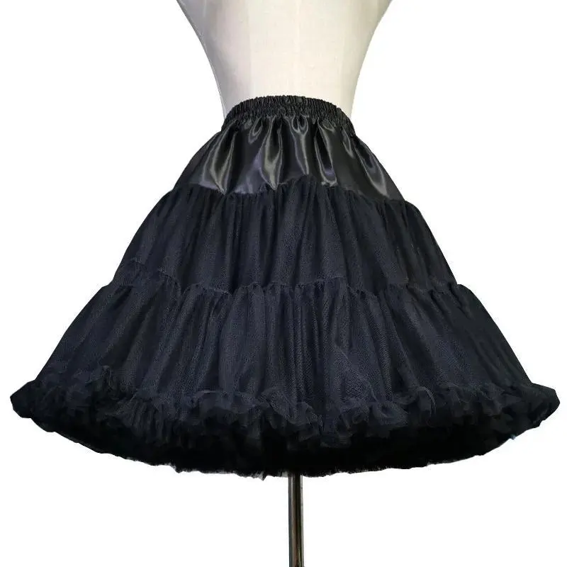 New Arrival Petticoats Wedding Bridal Crinoline Lady Girls Underskirt for Party White Black Ballet Dance Skirt Tutu Bridal Skirt