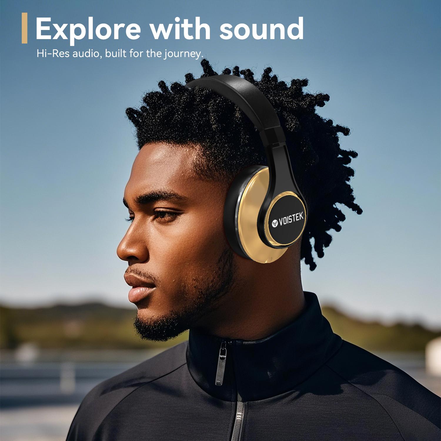 【LIVE】Bluetooth Headphones Over Ear, 3D Music Modes, Wireless Headset with Mic, HiFi Stereo, Foldable & Lightweight, Deep Bass for Home, Office, Cellphone, PC, etc. earbuds,TH20