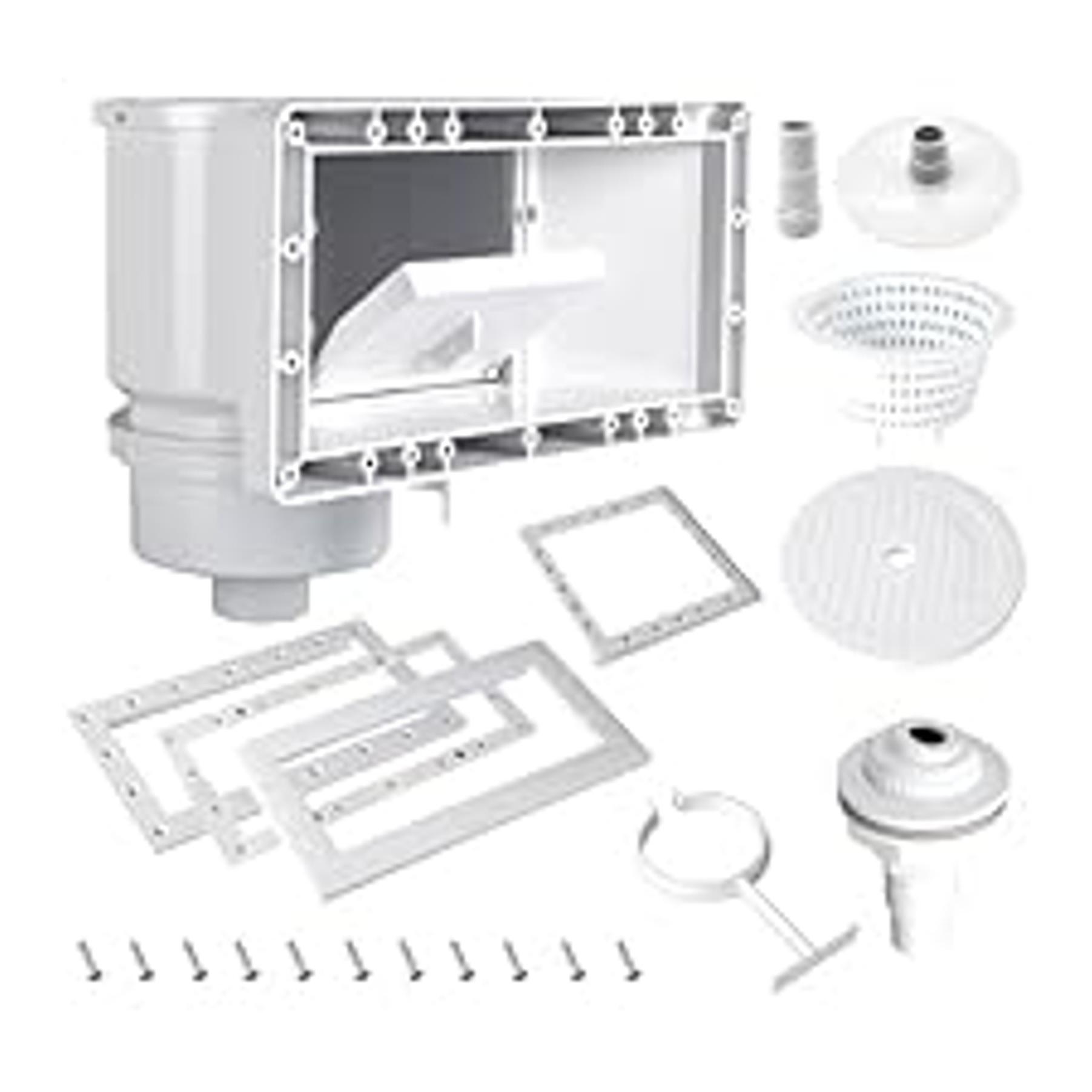 1000 GPH Pool Pumps, Above Ground Pool Filter Pump for Swimming Pools 1000 GPH Pumps Flow Rate All-in-One Above Ground Pools Filters Pump Accessories Uses Type A or C Filter Cartridge