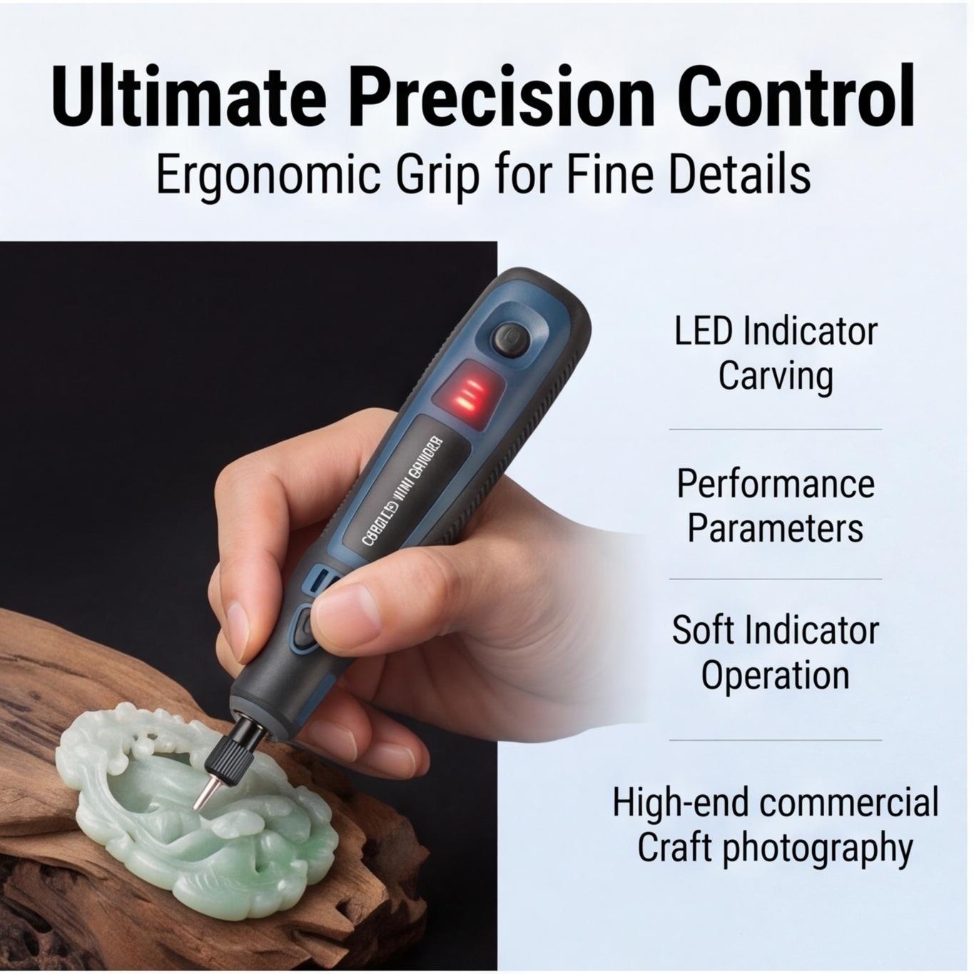3.7v Mini cordless grinder, Portable Multi-Functional Handheld Polishing Tool, Jade Carving and Grinding Machine, Small Drill for Home Use