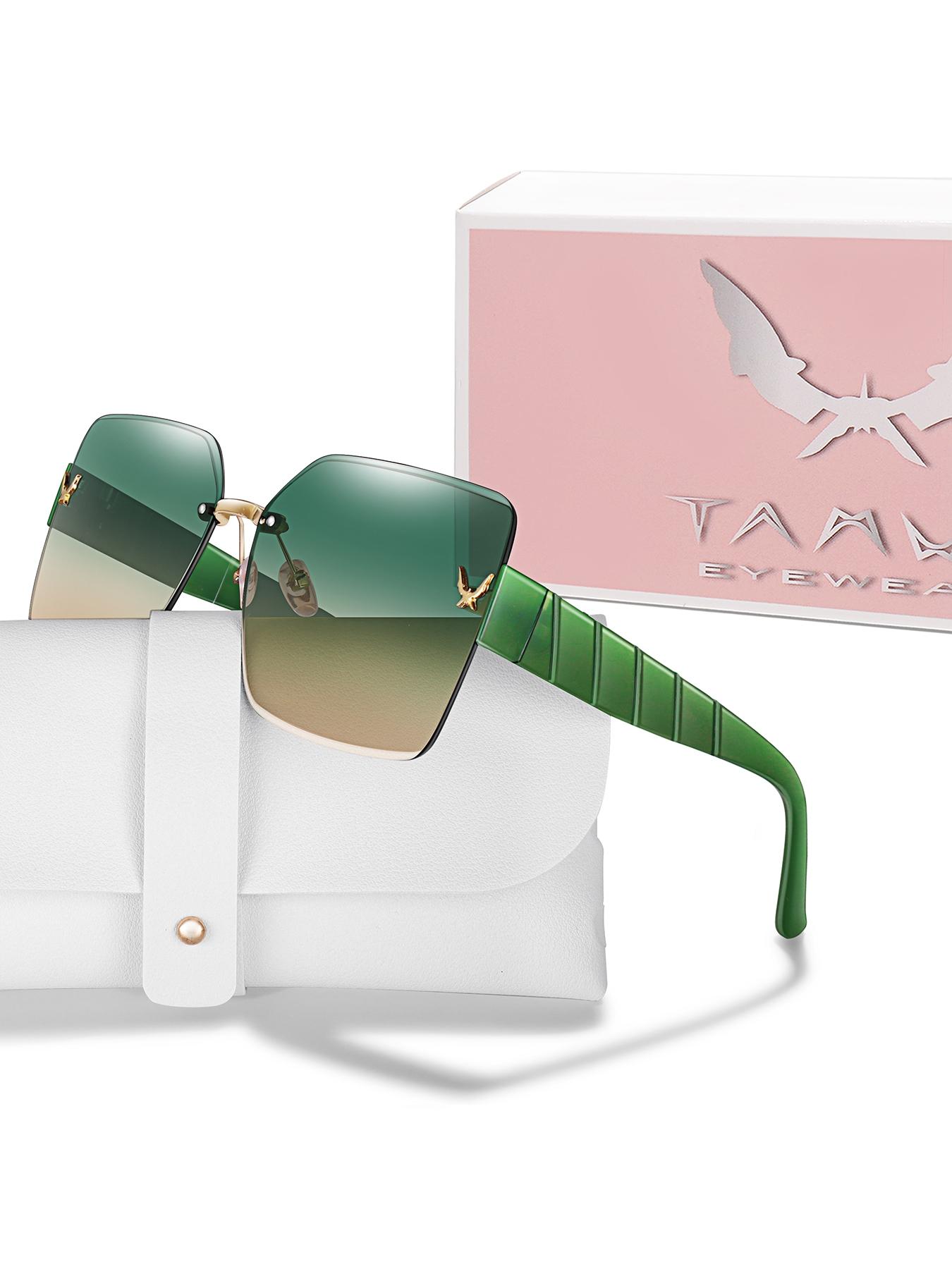 Women's Frameless Sunglasses, Fashion Accessory for Daily Wear, Party, Shopping, Travel, Beach Vacation, Unisex Design