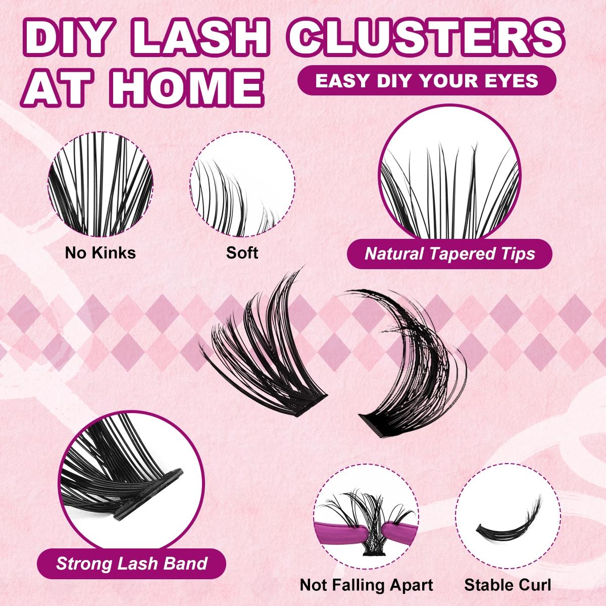 DIY Eyelash Extension Kit, Eyelash Extensions Set, Professional and Beginner Friendly, Easy Home Use, Full Set, Perfect for Beginners, Professional Quality