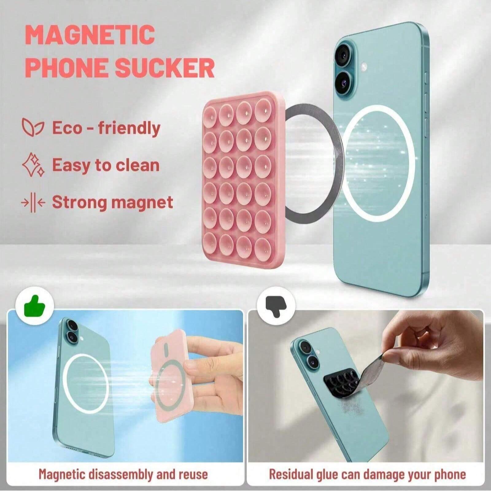 Magnetic Phone Stand Holder, Magnetic Smartphone Holder Compatible with Various Cases, Silicone Octopus Grip Handle Design for Apple Devices, Ideal Gift for Women Girls Teens