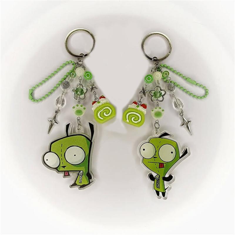 Invader Zim Anime Acrylic Pendant Keychains