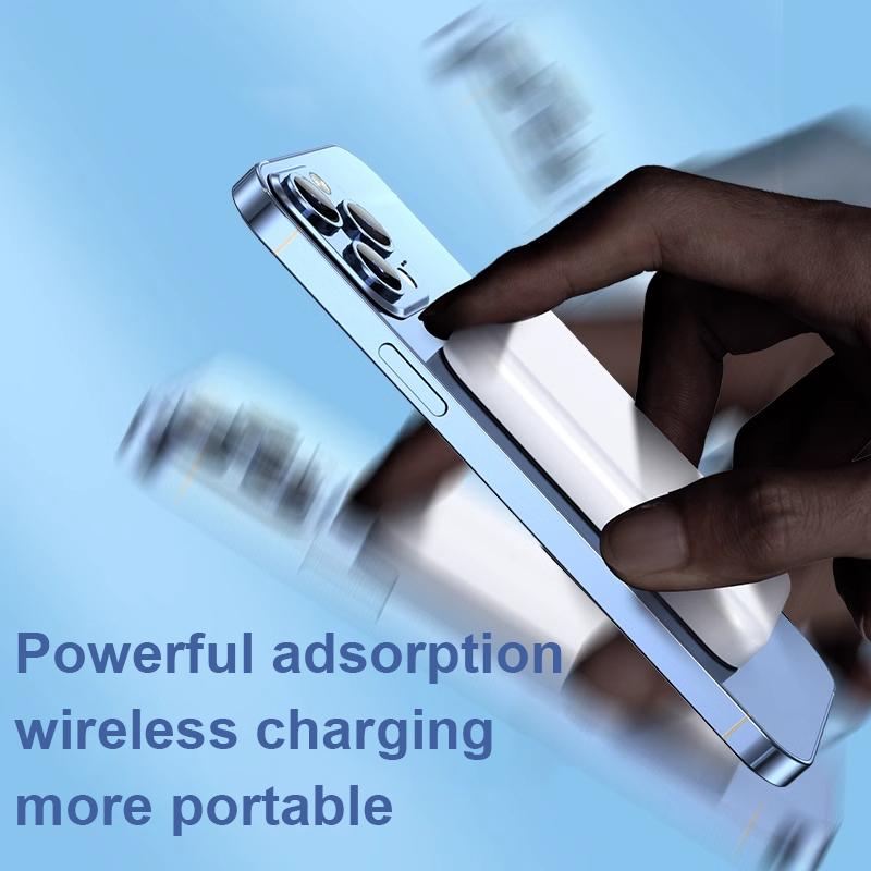 Portable charger, minimum 15W, 10000/5000mAh magnetic power bank, USB-C input/output fast charging, mini battery pack charger, compatible with Phone 16/15/14/13/12 Pro Max Portable charger, minimum 15W, 10000/5000mAh magnetic power bank, USB-C input/output fast charging, mini battery pack charger, compatible with Phone 16/15/14/13/12 Pro Max
