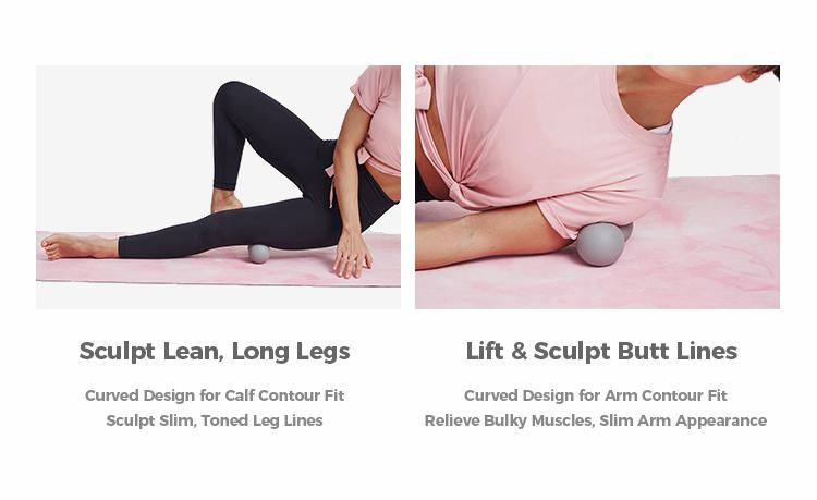 KEEP Peanut Massage Ball, Double Lacrosse Ball Massage Ball Therapy, Trigger Point Deep Tissue Exercise, Back Muscle Foam Roller for Myofascial Release, Body Care gym accessories