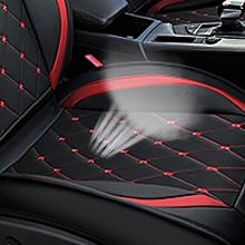 Nilight 5 Car Seat Covers Waterproof Faux Leather Cushions Anti-Slip Universal Fit for 5 Passenger Cars Hyundai Kia Civic Corolla Honda Accord Camry CR-V Fusion SUV Truck, Black+Red Interior Design Automotive  dealsforyoudays