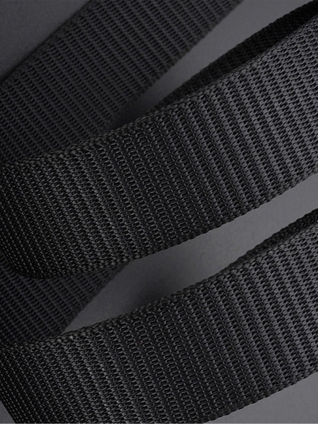 Men's Elastic Nylon Belt, Adjustable Auto-Snap Buckle, Quick-Release Tactical Waistband, Ideal for Jeans and Work Pants, Casual Wear