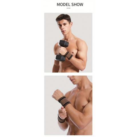 4-piece copper-colored wrist compression bracelets, soft wrist support bands, suitable for support during sports, fitness, and typing