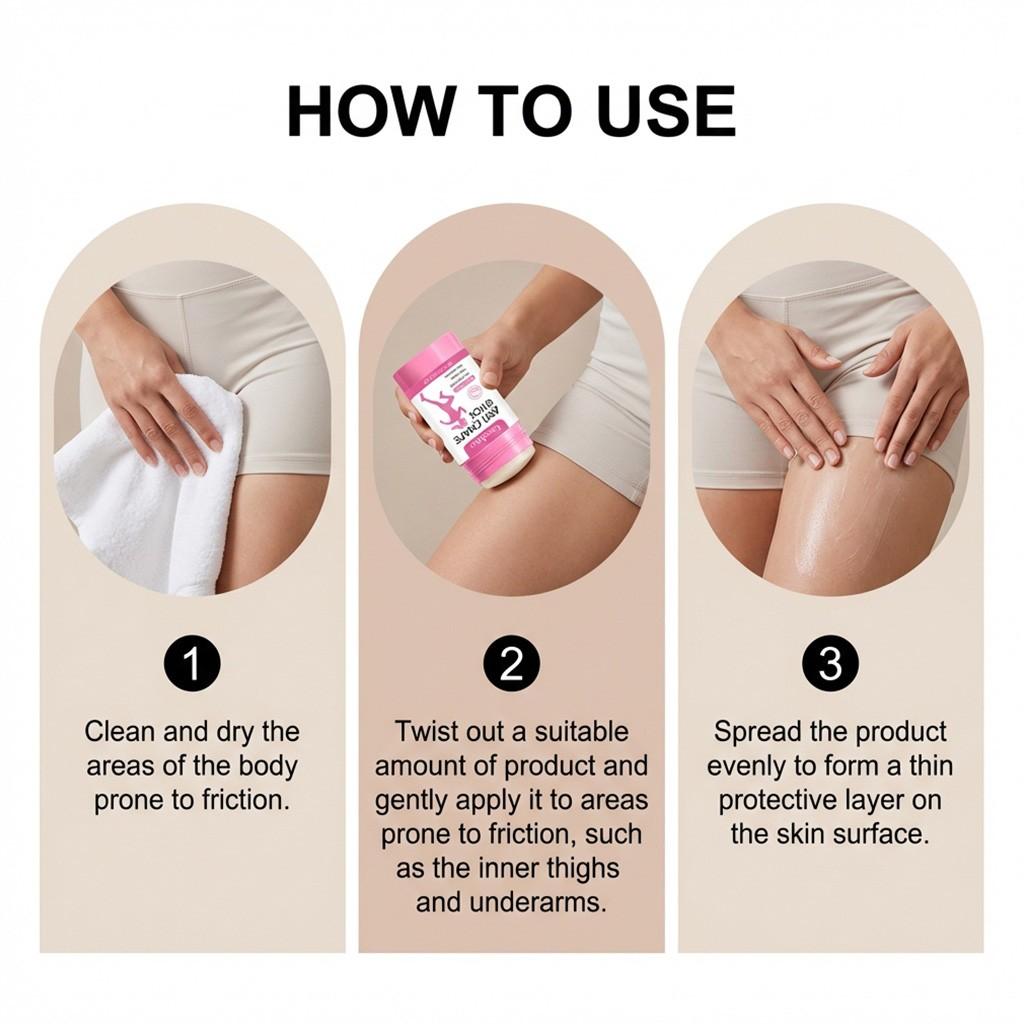 Oceaura Skin Soothing Anti-Friction Stick, Sports Friction Relief Balm, Reduces Irritation, Refreshing Non-Sticky, Portable