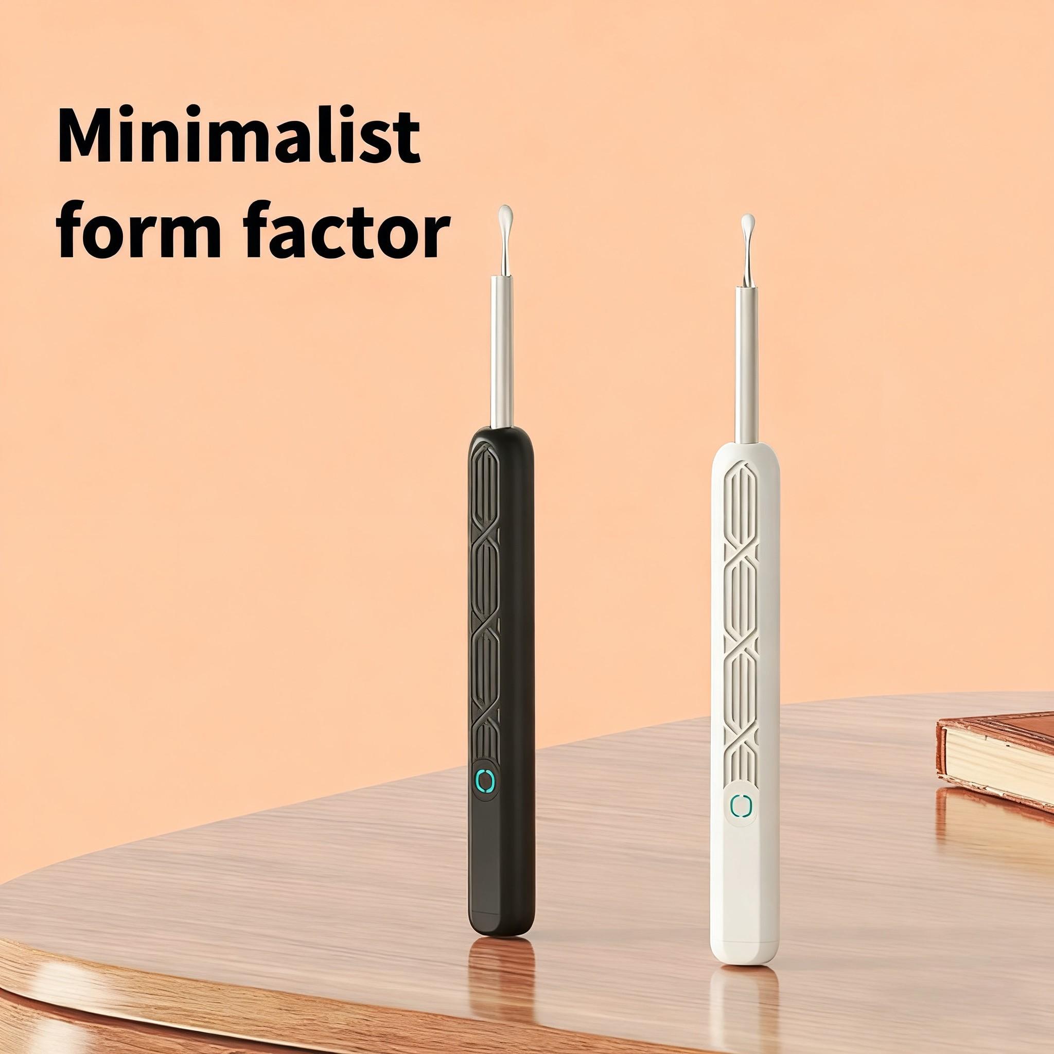 Visual Ear Wax Removal Kit with Camera and Light, Complete 8-Tool Set with 5 Replaceable Ear Scoops, Compatible with iOS & Android, Ear Wax Remover