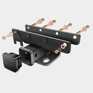 Nilight 2 Inch Rear Bumper Tow Trailer Hitch Receiver Kit Compatible for 2018-2024Jeep Wrangler JL JLU 4 Door and 2 Door Unlimited Black Outdoor Grey dealsforyoudays
