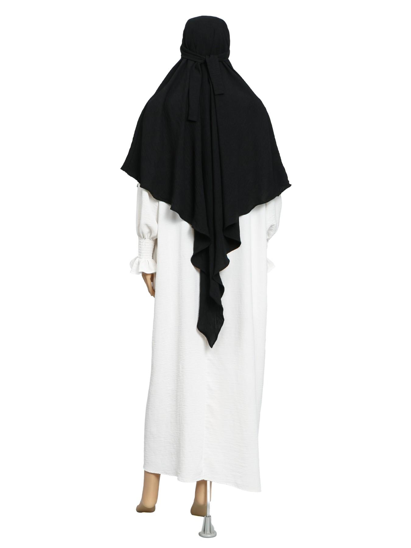 Women's Breathable Hijab Scarf, Soft Comfortable Muslim Prayer Khimar, Daily Wear Fashion Accessory, Stylish Plain Design