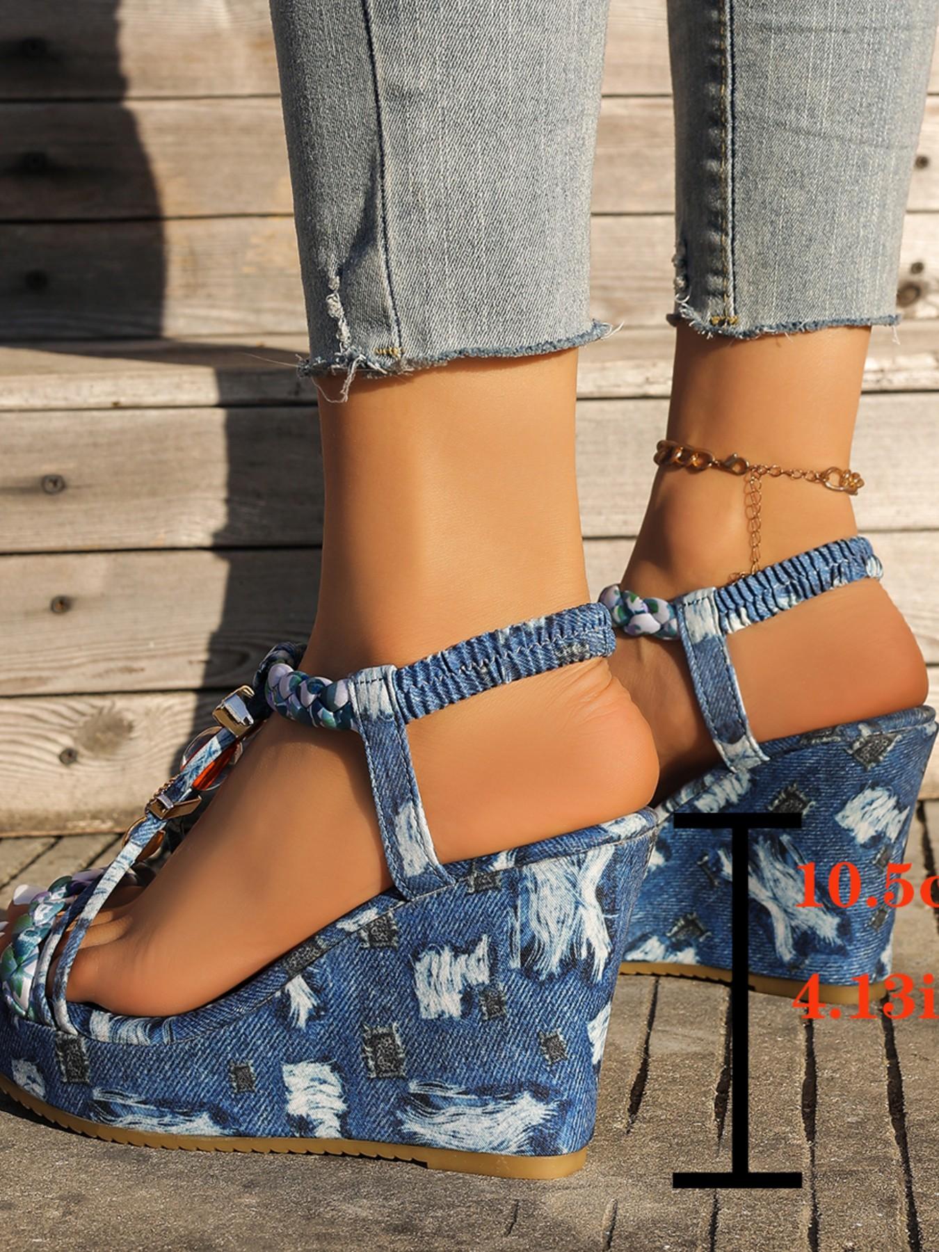 Boho Style Cowboy Heel Sandals, Rhinestone Ethnic One Strap, Versatile Outdoor Party Women's Shoes, Perfect for Any Occasion